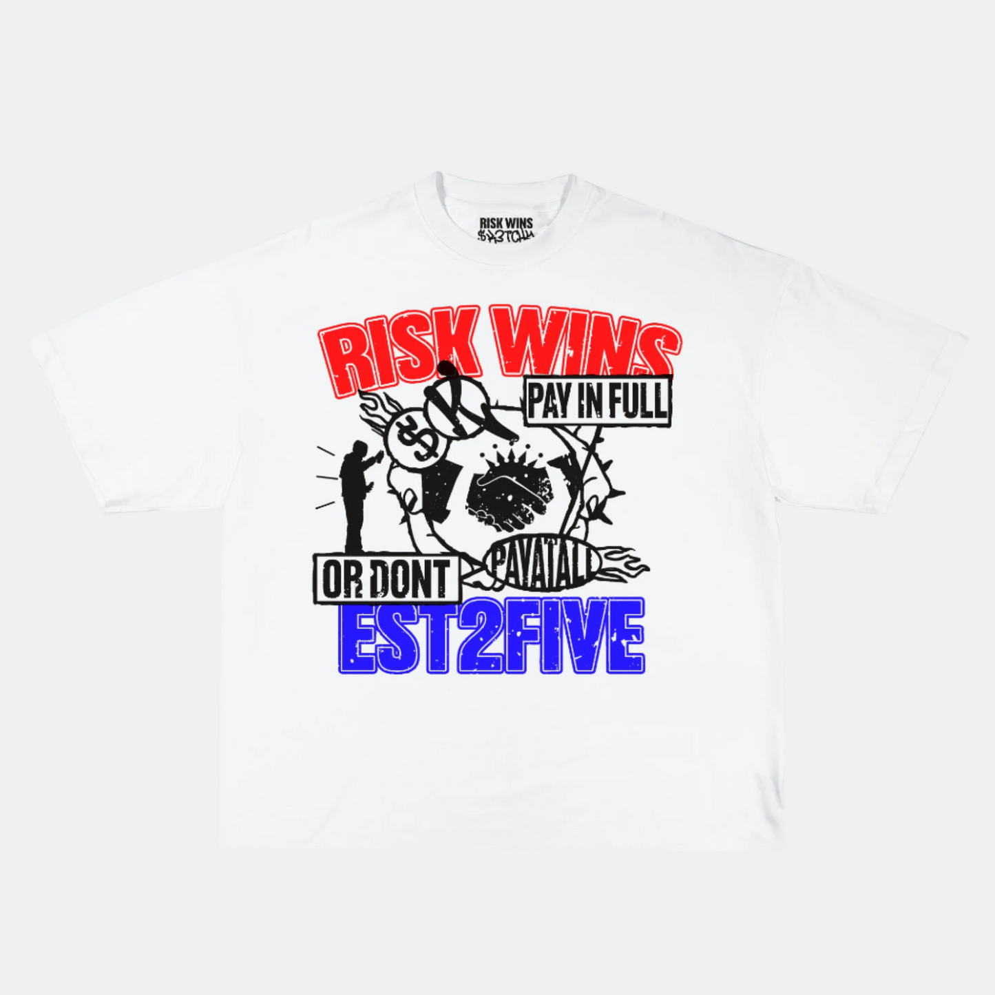 Risk Wins Graphic Tee.