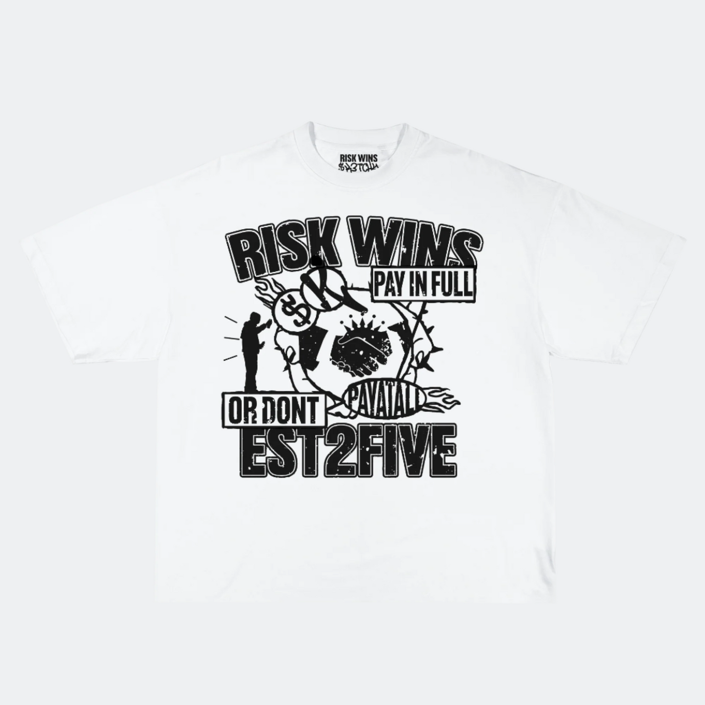 Risk Wins Graphic Tee.