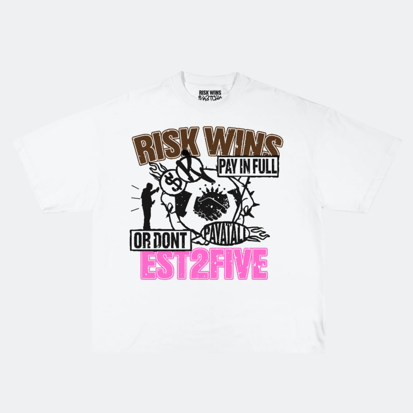 Risk Wins Graphic Tee.